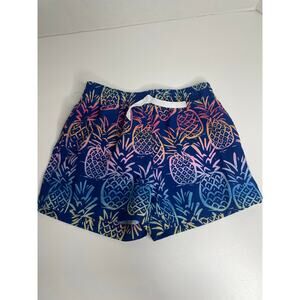 Chubbies Boys 3T Pineapple Swim Trunks Shorts Blue Multicolor